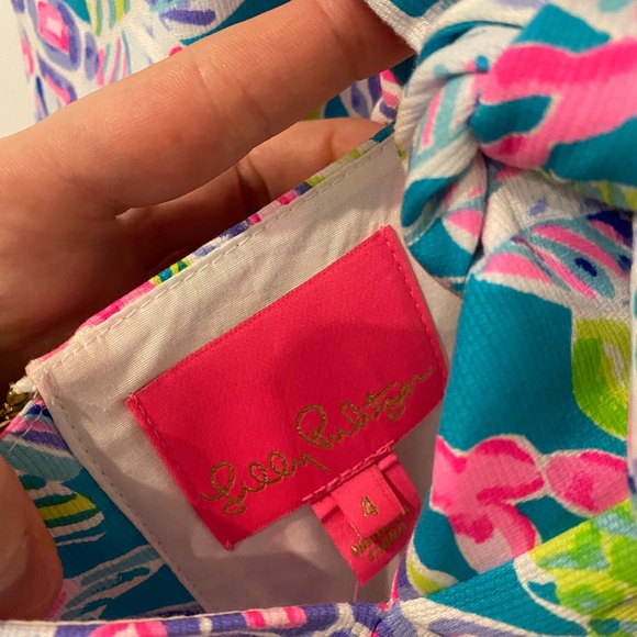 Lilly Pulitzer Shelli Floral Stretch Cotton Shift Dress NWT - Picture 7 of 7